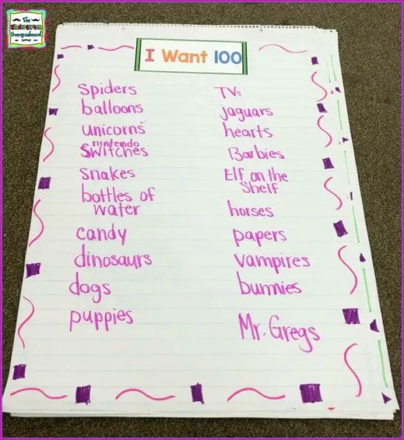 writing tasks kindergarten