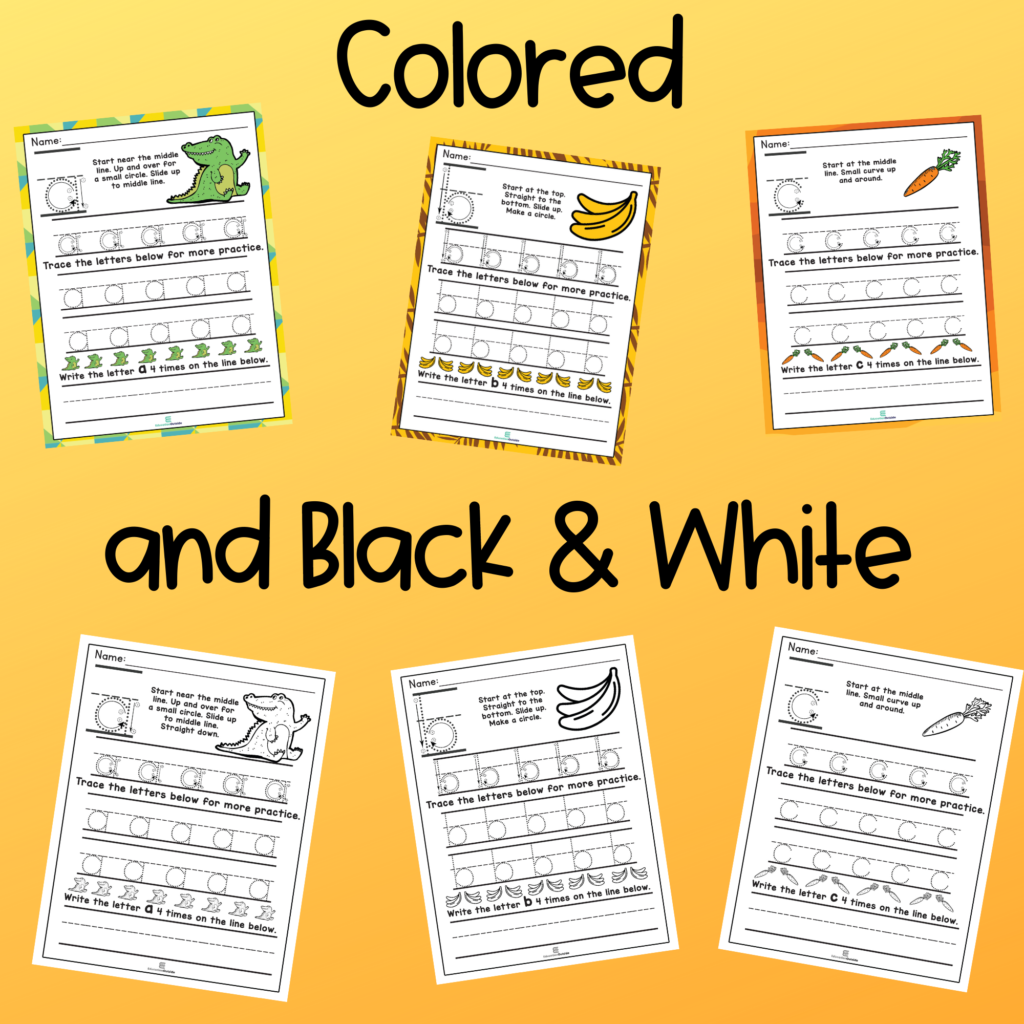 Alphabet Tracing Worksheets: Upper & Lowercase – Education Outside