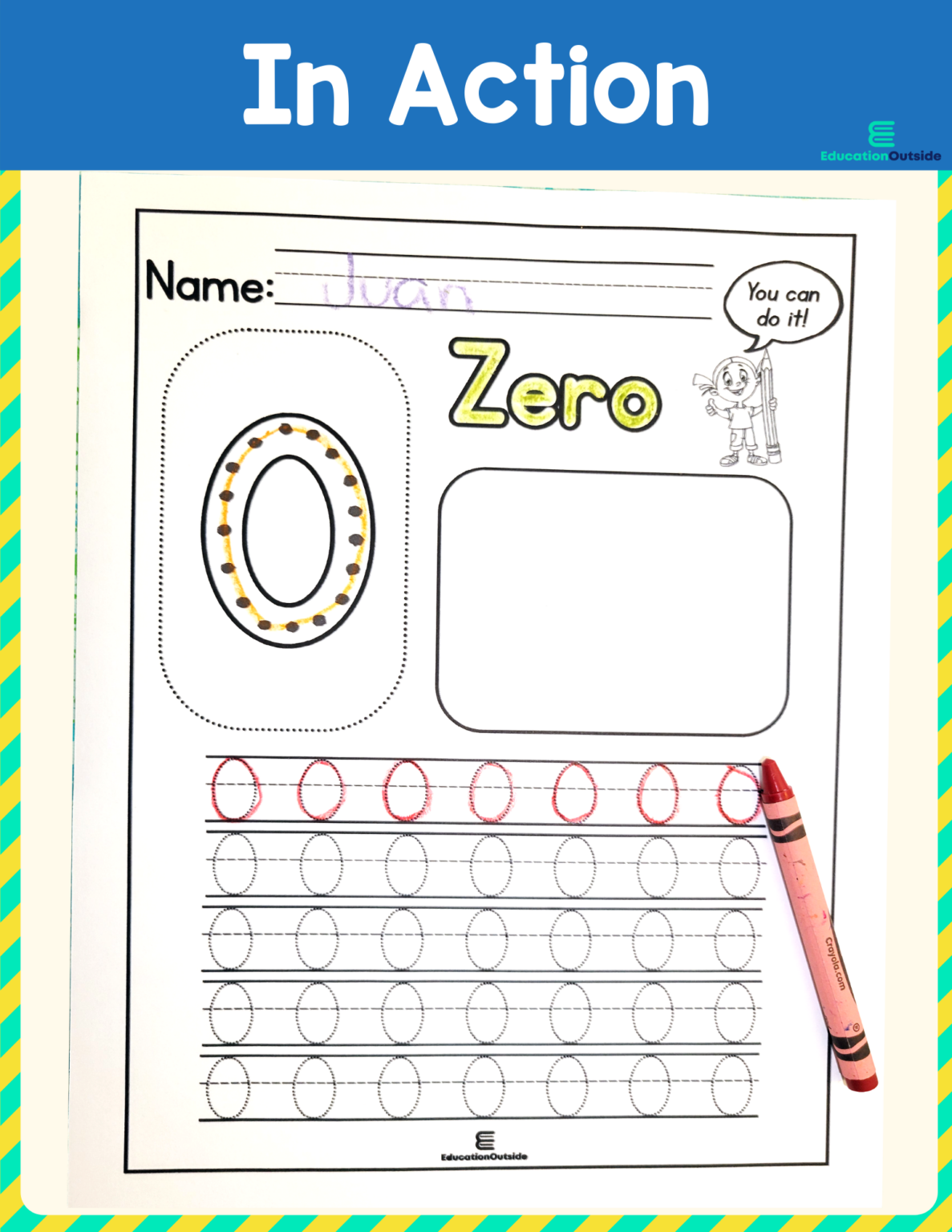 Number Practice Packet Printables: 0-20