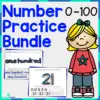 Number Practice Packet Printables: 0-100