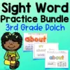 Sight Word Practice Packet (3rd Grade Dolch Words)