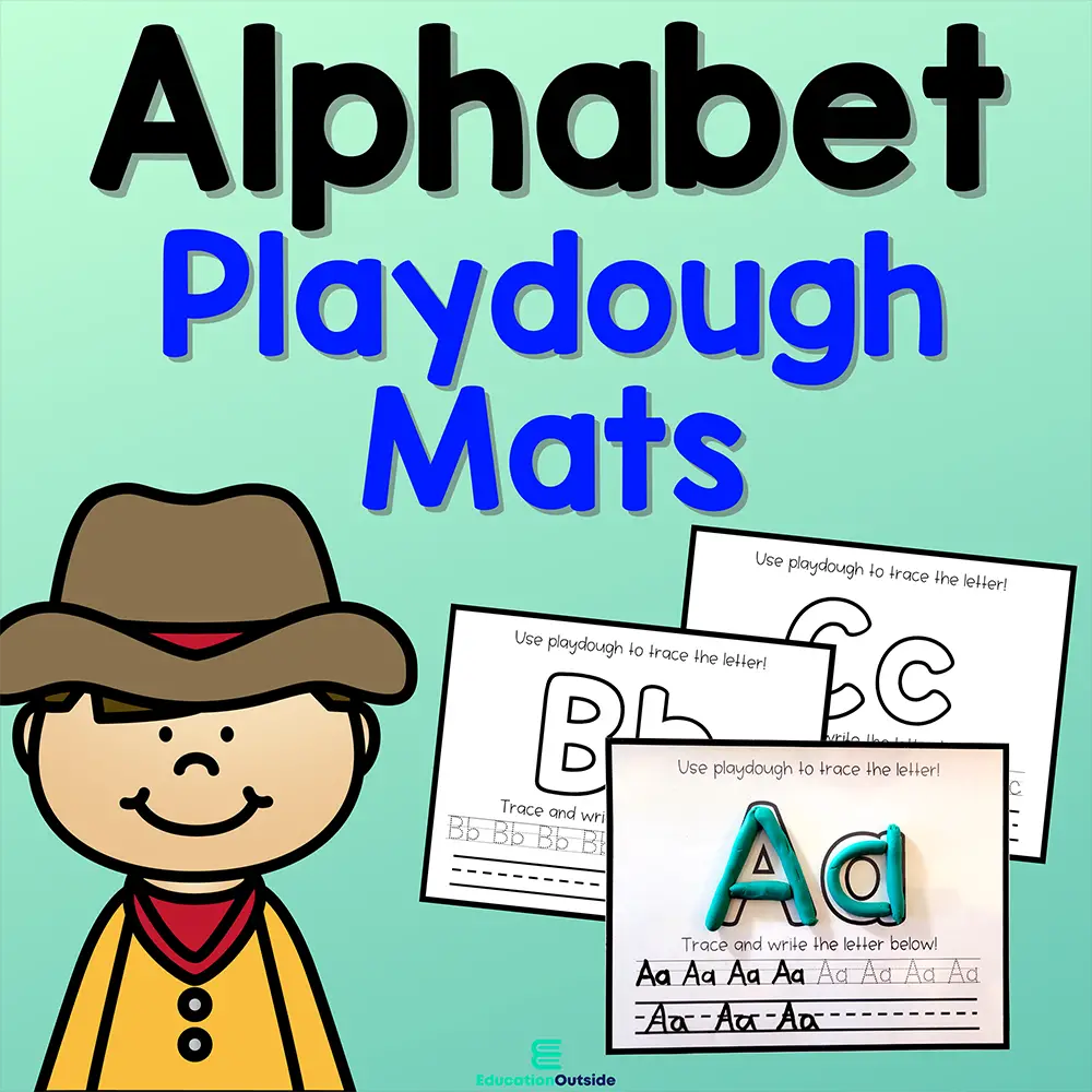 Alphabet Playdough Mats: Alphabet Activities to Practice Writing Letters, Alphabet Playdough Mats For Kids [Book]