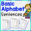 Basic Alphabet Sentences - NO PREP - Letter Sounds