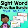 Sight Word Practice Packet (Fry's 51-75)