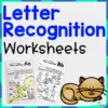 Letter Recognition Worksheet and Coloring Activity (NO PREP) - Entire Alphabet