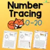 Tracing Numbers 0-20 Worksheets | Trace and Count