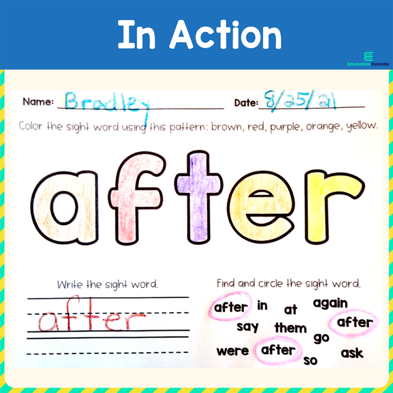 Sight Word Coloring Worksheets (1st Grade Dolch) - NO PREP Printable Set