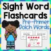 Sight Word Pocket Flashcards: Dolch Pre-Primer