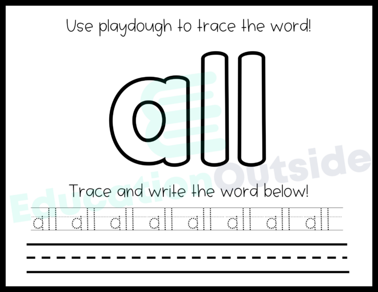 Sight Word Practice Packet (Dolch Primer Words)