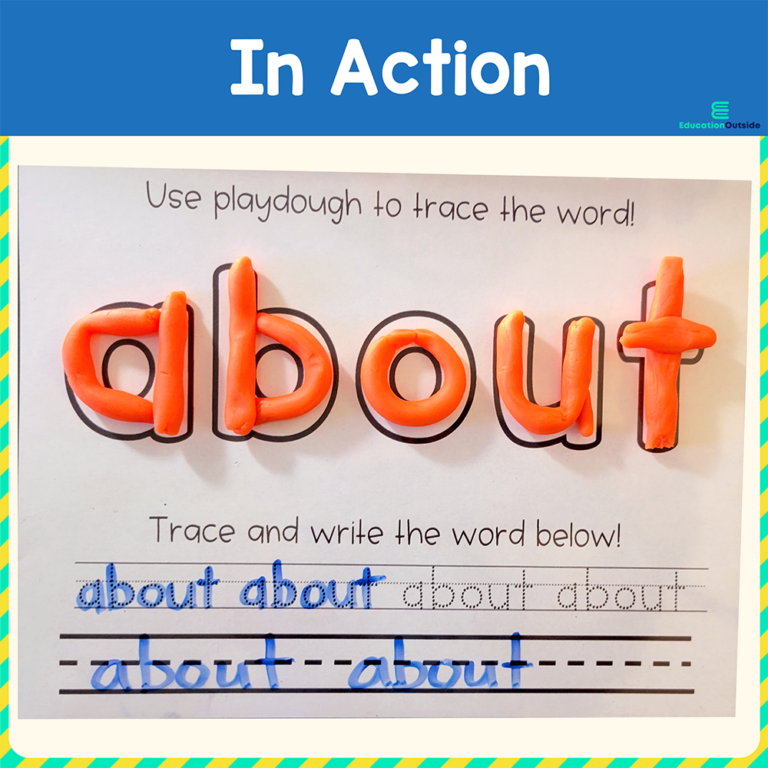 Sight Word Playdough Mats (3rd Grade Dolch) - Printable Set