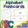 Alphabet Flashcards (Aa) - 3 Sizes Included!