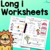 Long i Worksheets - Color and B&W Versions Included!