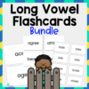 Long Vowel Flashcard Packet (a, e, i, o, u) - 3 Sizes Included!