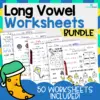 Long Vowel Worksheets Packet - 50 Worksheets Included!