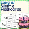 Long a / Silent e Flashcards - 3 Sizes Included - No Prep!
