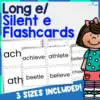 Long e / Silent e Flashcards - 3 Sizes Included - No Prep!