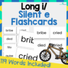 Long i / Silent e Flashcards - 3 Sizes Included - No Prep!