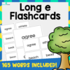 Long e Flashcards - No Prep - Print and Practice