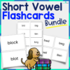 Short Vowel Flashcard Packet (a, e, i, o, u) - 3 Sizes Included!