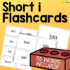 Short i Flashcards - 3 Sizes Included!