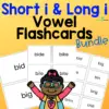 Short i & Long i Vowel Flashcard Packet - 3 Sizes Included!