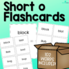 Short o Flashcards - 3 Sizes Included!