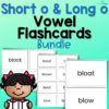Short o & Long o Vowel Flashcard Packet - 3 Sizes Included!