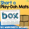 Short o Play-Doh Mats -  102 Worksheets Included!