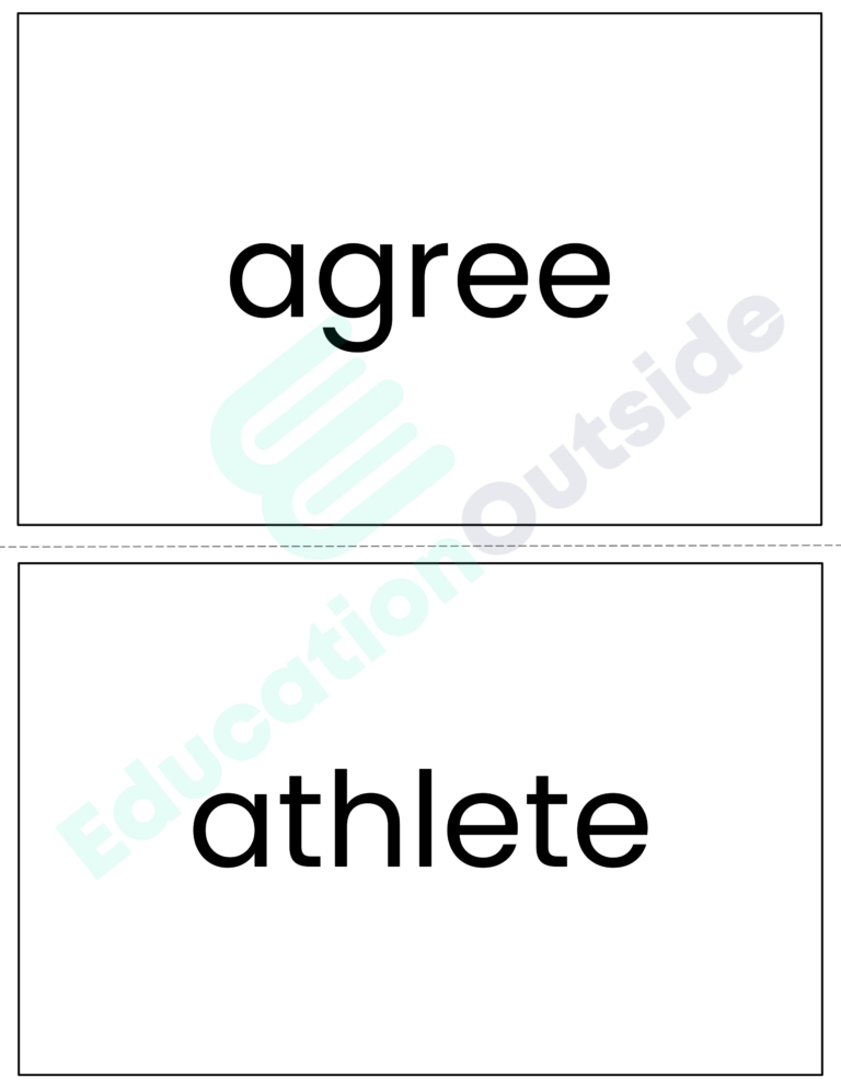 Long e Flashcards - No Prep - Print and Practice