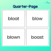 Long o Flashcards - No Prep - Print and Practice