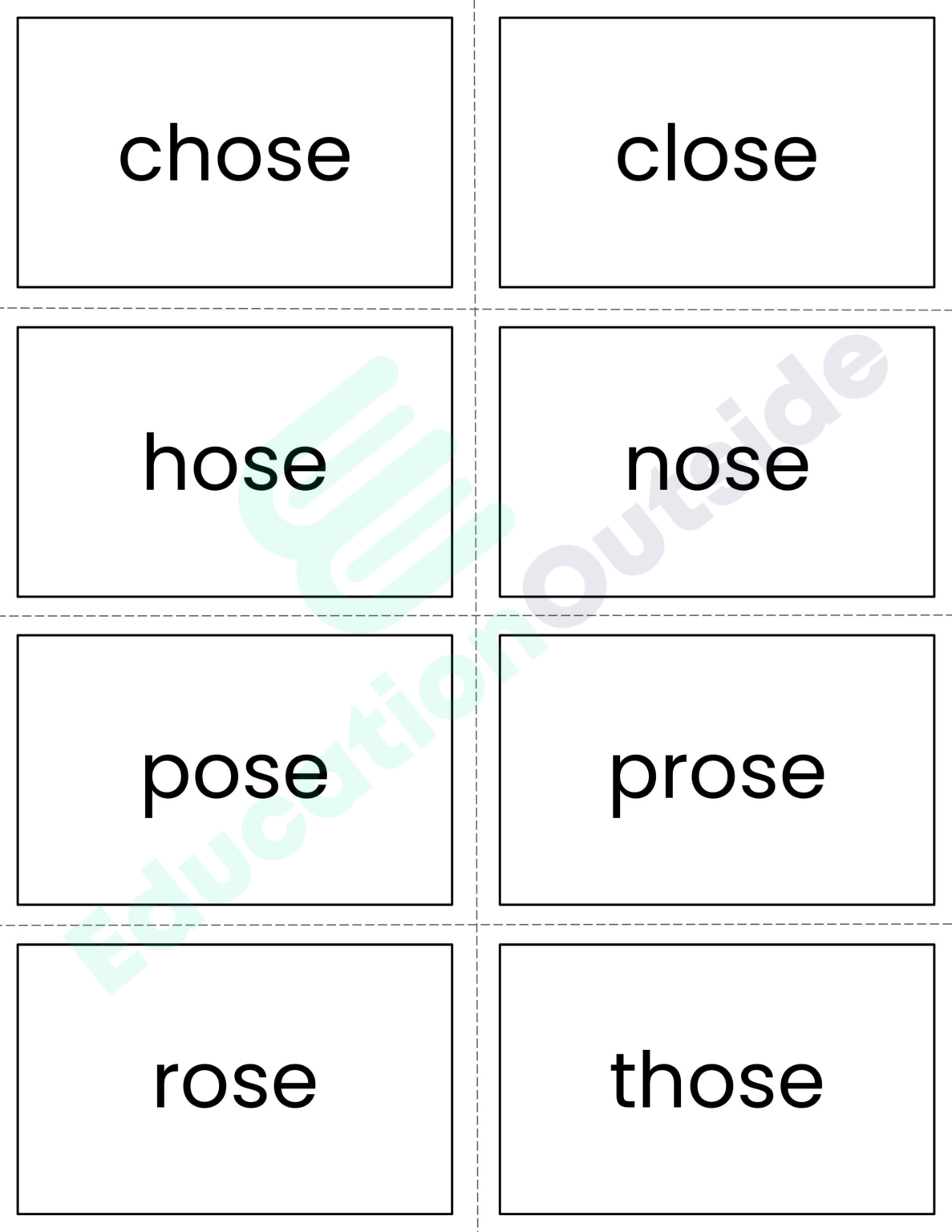 long-o-word-family-flashcards-ose-one-obe-ome-ote-oke-ole