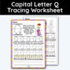Capital Letter Q - Tracing Worksheet
