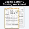Capital Letter G - Tracing Worksheet