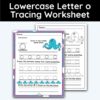 Lowercase Letter o - Tracing Worksheet