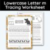 Lowercase Letter m - Tracing Worksheet