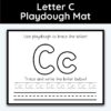 Letter C - Playdough Mats