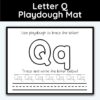 Letter Q - Playdough Mats