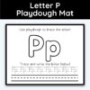 Letter P - Playdough Mats