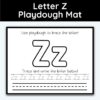 Letter Z - Playdough Mats