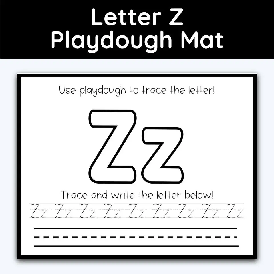 Letter Z Playdough Mats letter-z-playdough-mats