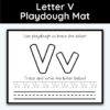 Letter V - Playdough Mats