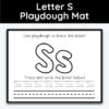 Letter S - Playdough Mats