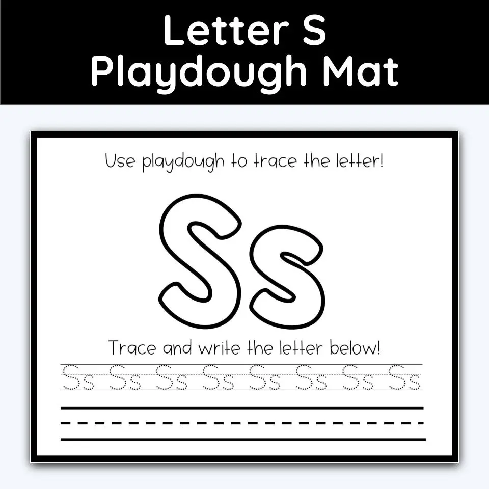 Free Printable Alphabet Play Dough Mats: a no-prep way to teach the ABCs -  The Artisan Life