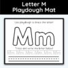Letter M - Playdough Mats