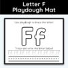 Letter F - Playdough Mats