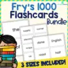 Fry's 1000 Flashcard Packet (1-1000) - 3 Sizes!