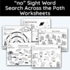 no Sight Word Search Across The Path Worksheet
