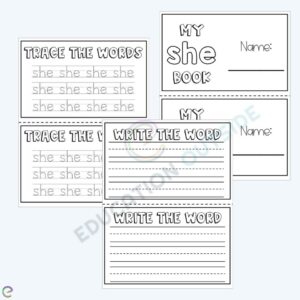 sight word worksheet big