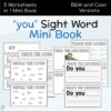 you Sight Word Mini Book