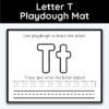 Letter T - Playdough Mats